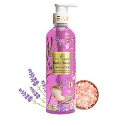 Earthgenix Body Wash Lavender & Pink Himalayan Rock Salt With Free Loofah- 1 L-12