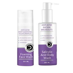 Vigini Dermistry Foaming Face Wash 150ml & Salicylic Acid Body Wash - 200ml Combo-29