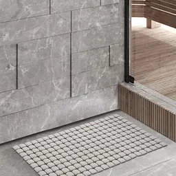 OBSESSIONS Taupe 3000 GSM Anti Slip Bath Rug-23
