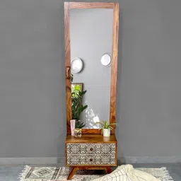 fabuliv Felice Sheesham Wood Dresser in Teak Finish-picture-1