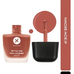 SUGAR Tip Tac Toe Nail Lacquer Matte Nail Polish-9ml-41 Bow Brown-12