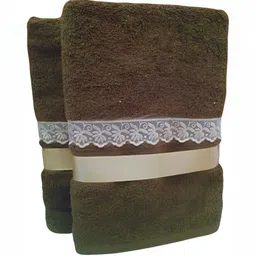 GAB Brown 2 Pieces Cotton 500 GSM Bath Towels-picture-4