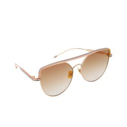 NUMI Unisex Brown Lens & Gold-Toned Aviator Sunglasses with UV Protected Lens N18131SCL1-image-58