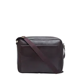 tohl Men Brown Textured Messenger Bag-image-24