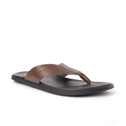 Buckaroo Men Brown Genuine Leather Textured Comfort Sandals-picture-18