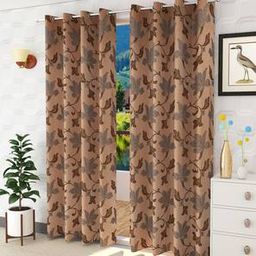 presto Brown Poly Cotton Door Curtain-picture-32