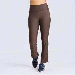 Women's Straight Leg Fitness Leggings - Ebony Brown-image-30