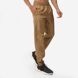 Men Gym Trackpants Joggers Slim Fit - Brown-image-4