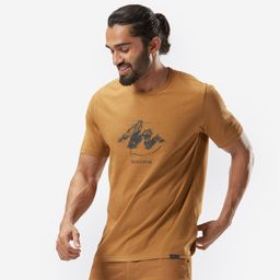 Men Hiking Breathable T-shirt - NH100 Brown-image-81