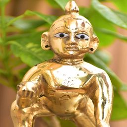 Navyaksh Gold-Toned Religious Idol Showpiece-image-74