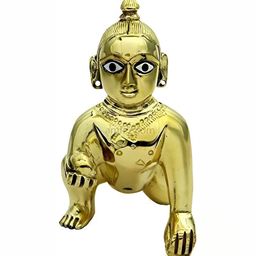 Navyaksh Gold-Toned Laddu Gopala Religious Idol Showpiece-image-104