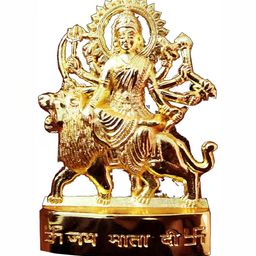 Navyaksh Gold-Toned Religious Small Durga Showpiece-image-65