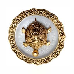Navyaksh Gold-Toned Kachua Plate Showpiece-image-39