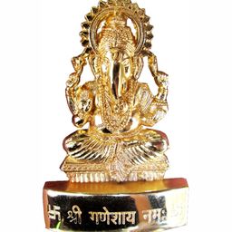 Navyaksh Gold-Toned Metal Ganesh Showpiece-image-18