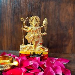 Navyaksh Gold-Toned Metal Kali Mata Ji Religious Showpiece-image-77