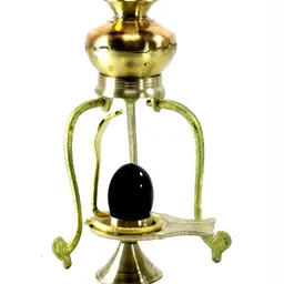 Navyaksh Gold Toned Shivaling With Jalher Religious Idol Showpiece-11