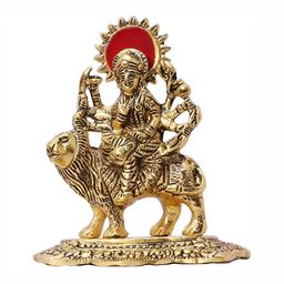 Navyaksh Gold Toned & Red Religious Metal Idol Showpiece-image-99