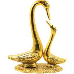 Navyaksh Gold-Toned Metal Duck Showpiece-image-99