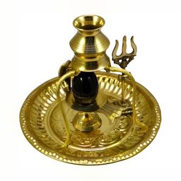 Navyaksh Gold-Toned  & Balck Brass Jalheri Set Showpiece-image-8