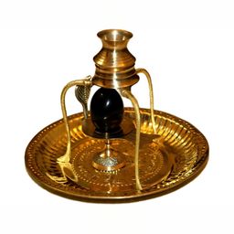 Navyaksh Gold Toned Brass Jalheri Set Decorative Showpiece-image-3