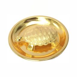 Navyaksh Gold-Toned Brass Kachua Plate Showpiece-image-33
