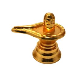 Navyaksh Gold-Toned Metal Shivling Showpiece-image-68