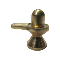 Navyaksh Gold-Toned Metal Shivling Religious Showpiece-image-32