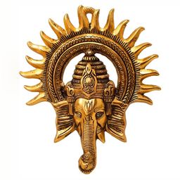 Navyaksh Gold-Toned Religious Small Ganesh Ji Showpiece-image-62