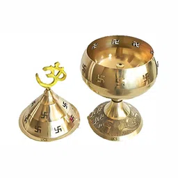 Navyaksh Gold-Toned Religious Diyas-image-89