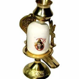 Navyaksh Gold Toned & White Religious Brass Showpiece-picture-11