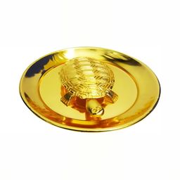 Navyaksh Gold-Toned Kachua Plate Showpiece-image-46