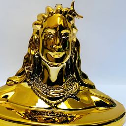 Navyaksh Gold-Toned Religious Small Adiyogi Showpiece-image-32