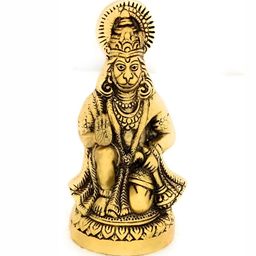 Navyaksh Gold-Toned Religious Small Hanuman Bottleji Statue Showpiece-image-26