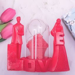 Archies Red Premium Romantic Lovers Statue Showpiece-image-7
