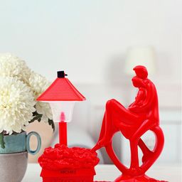 Archies Red Premium Romantic Lovers Statue Showpiece-image-75