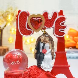 Archies Red Premium Romantic Lovers Statue Showpiece-image-70