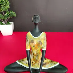 BECKON VENTURE Yellow & Black Medium Figurine Showpiece-picture-27