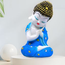 GW CREATIONS Blue & White Buddha Idol Showpiece-image-40