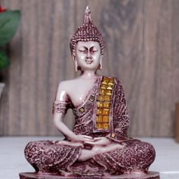 GW CREATIONS Copper-Toned Medium Buddha Idol Showpiece-image-115