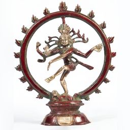 Arihant Craft Gold-toned Brass Natraj Small Showpiece-image-25