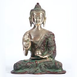Arihant Craft Gold-Toned Brass Lord Buddha Small Showpiece-image-54