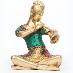 Arihant Craft Copper & Green Brass Small Showpiece-image-61