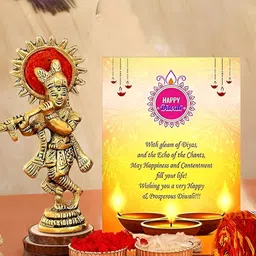 CraftVatika Gold Toned Brass Religious Idol Decorative Showpiece-image-73