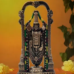 CraftVatika Gold Toned Brass Religious Idol Decorative Showpiece-41