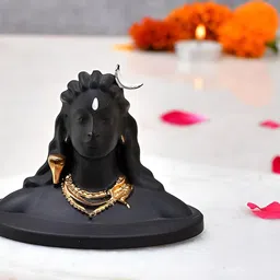 CraftVatika Black Religious Idol Decorative Showpiece-image-27