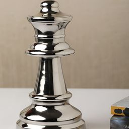 Decor de Maison Silver Toned Chess Queen Medium Showpiece-image-45