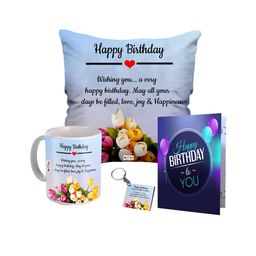 ME & YOU White & Pink 4 Pieces Printed Home Gift Sets-image-80
