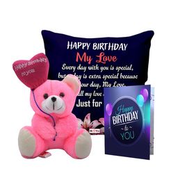 ME & YOU Pink & Black 3 Pieces Printed Home Gift Sets-image-72