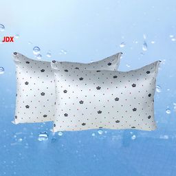 JDX Set of 2 White Patterned Rectangular Pillow-7
