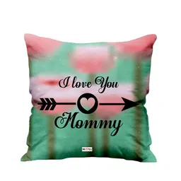 ME & YOU Green & Red Printed Square Cushion-16